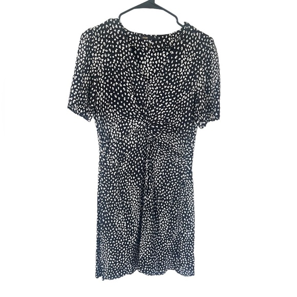 Maje Black Rippi Twist Front Dress - Picture 3 of 11